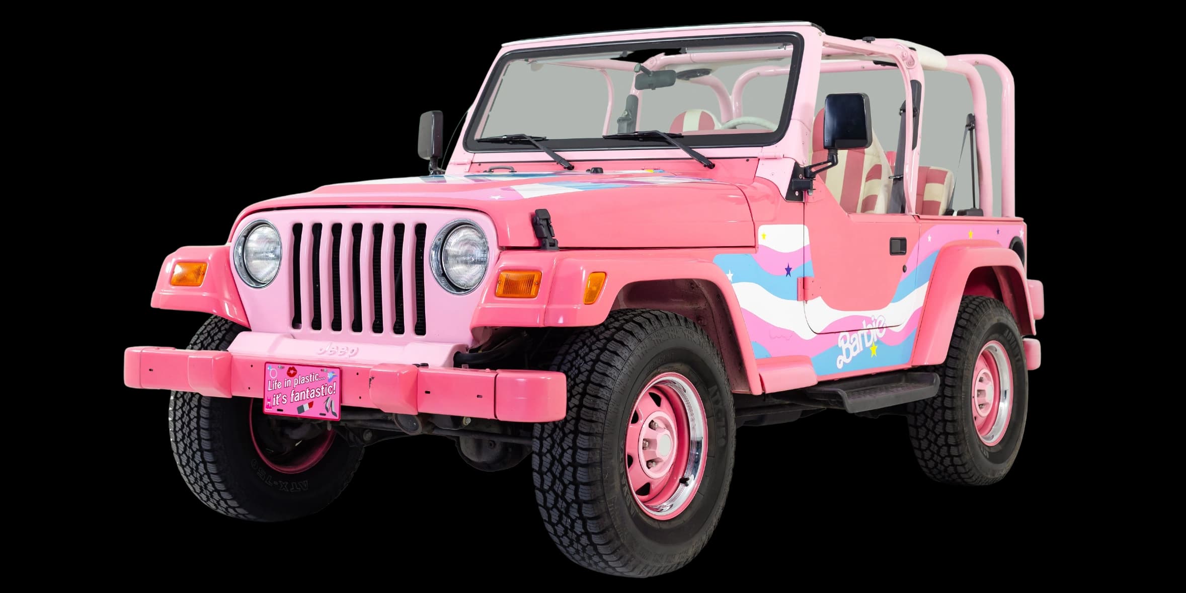 Pink 2000 Jeep Wrangler from Barbie
